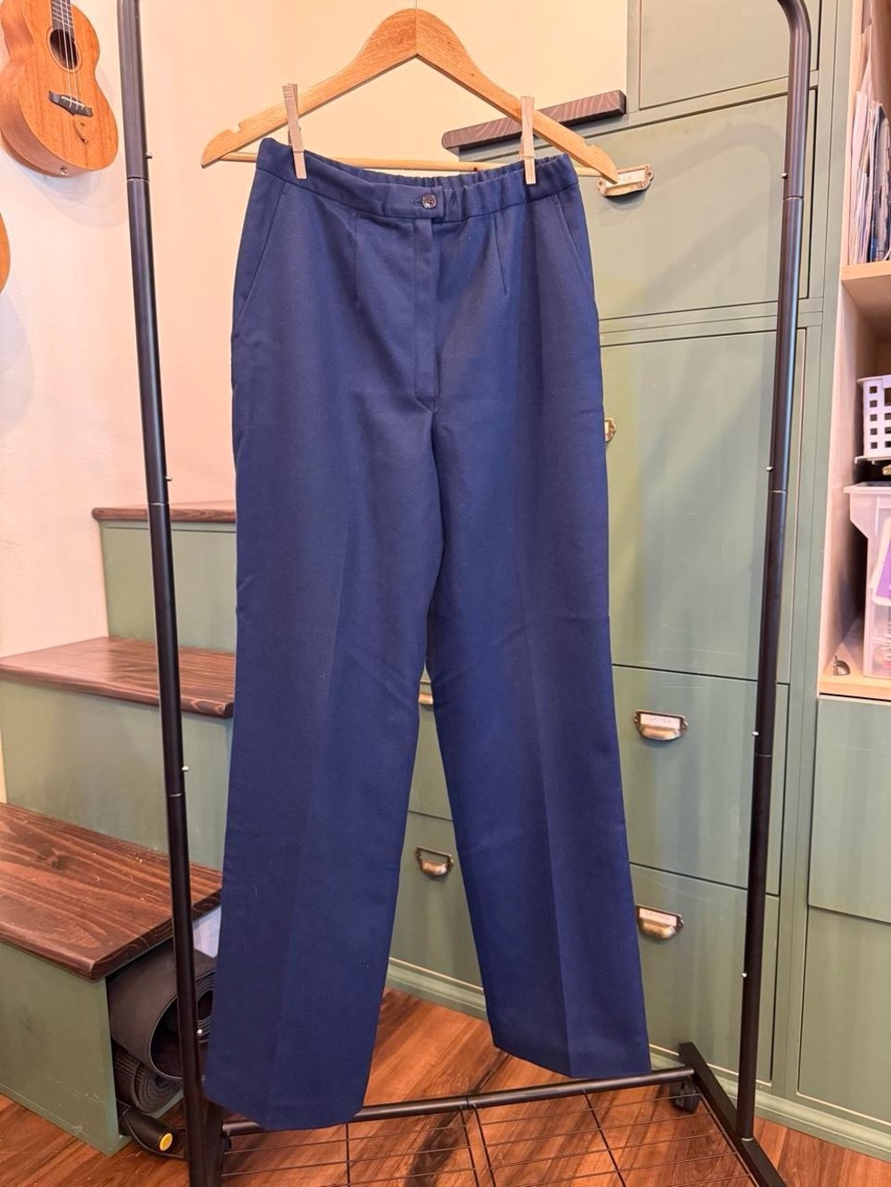 Pendleton Deep Navy Straight-Leg Trousers